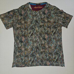Robert Graham Men's Large Paisley Brushstroke Short Sleeve Shirt